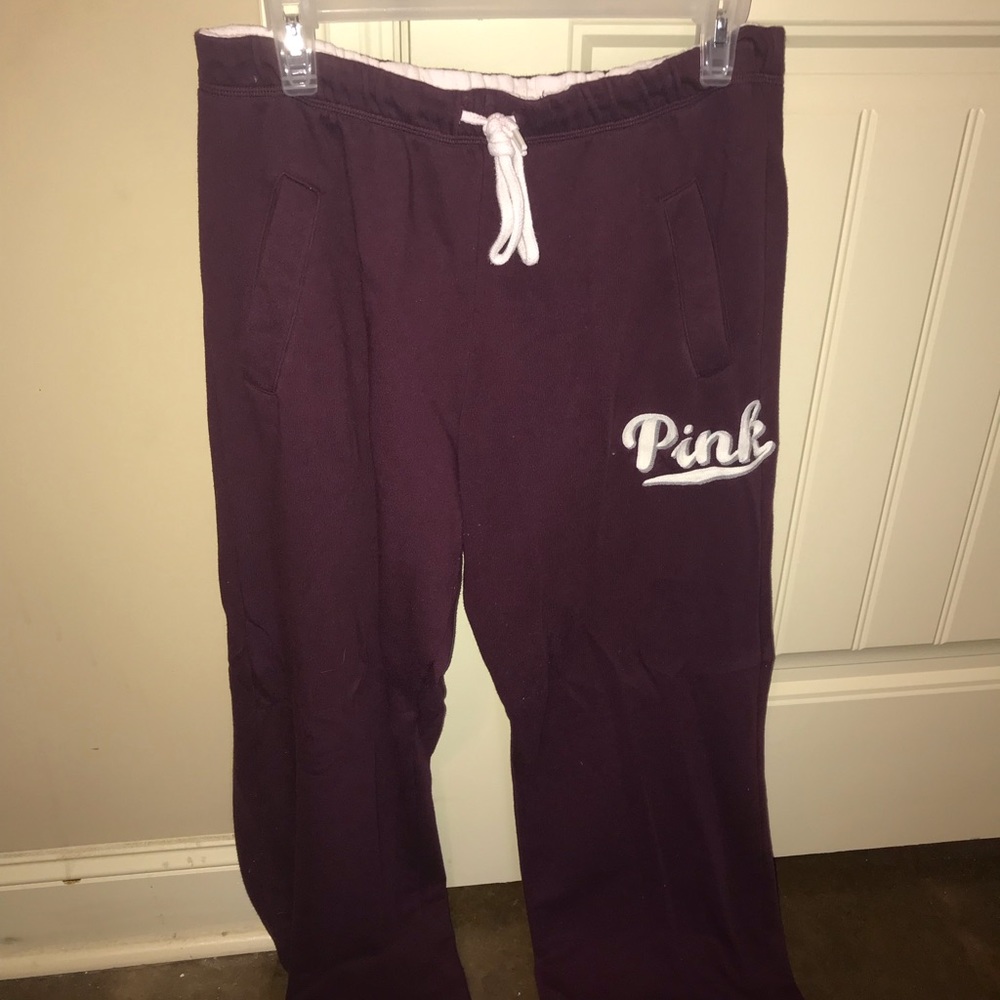 Maroon PINK Victoria Secret Sweat Pants